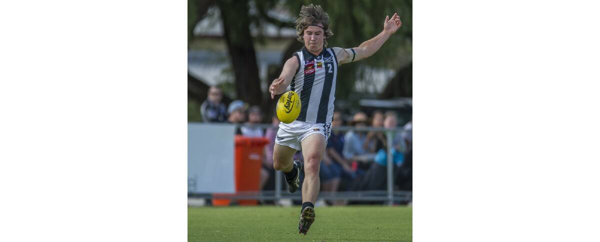 Busselton's Luke Hutchins was a key player in the third quarter of the SWFL grand final. Photo: Ashley Pearce.