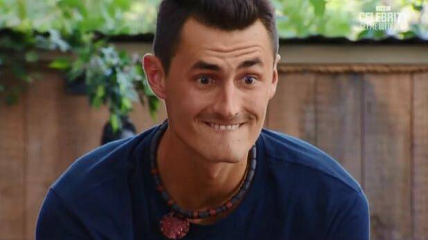 Bernard Tomic on Ten's I'm a Celebrity. The show had a strong premiere on Sunday. Photo: Ten
