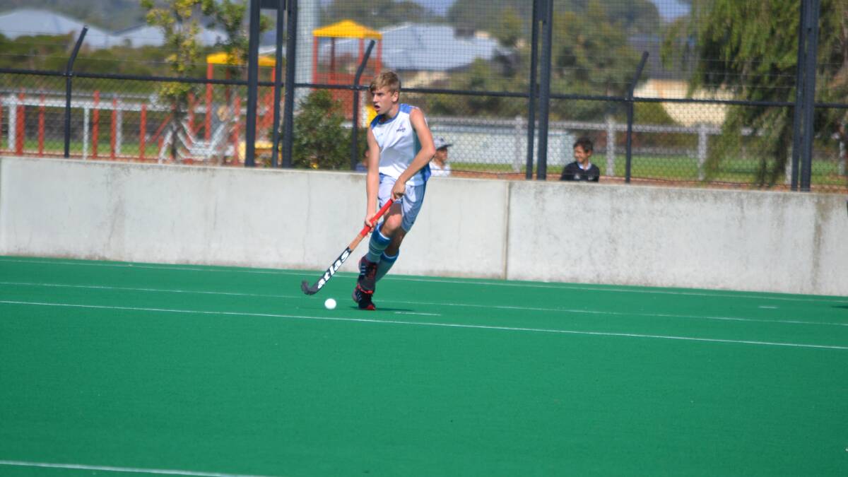 Western Australia Gold in action against NSW on Wednesday. WA won 4-0.