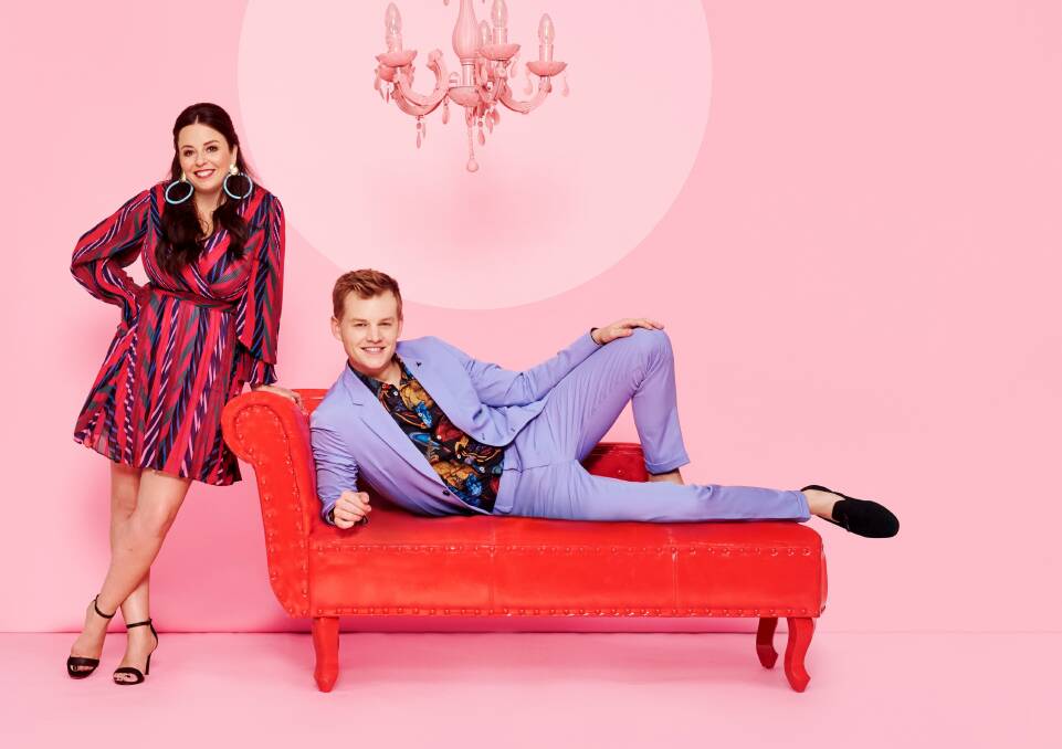 Myf Warhurst and Joel Creasey host the three-hour countdown Eurovision 2020: Big Night In! on SBS from 7.30pm on Saturday.
