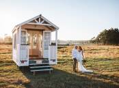 Mobile marriage: The Big Love Tiny Chapel will park up at Colonial Brewing Co for a special wedding day event in October. Pictures: Supplied