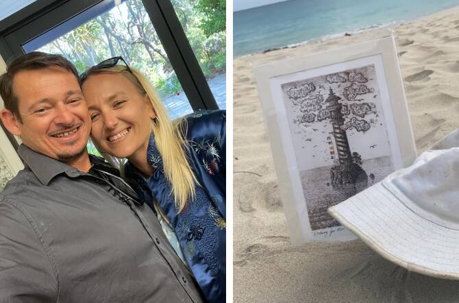 Garry Guley and Sammie Thake took their special engagement gift from Leon Pericles on a tour of the South West, in honour of Leon's wife and collaborator, Moira. 