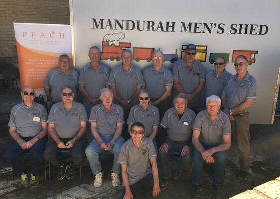 Mandurah Men's Shed members. Photo: Supplied.