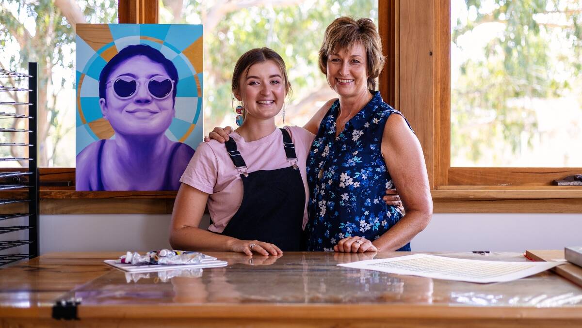 Artistic family: Mother and daughter artistic duo Jaqueline Watt and Lauren Repton. Photo: Supplied.