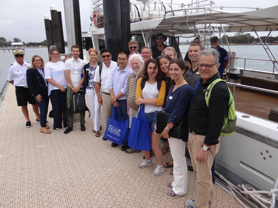 On show: Curtin University, international tourism academics and industry notables recently saw the region, hosted by MAPTO, PDC and Mandurah Cruises. Photo: Supplied.