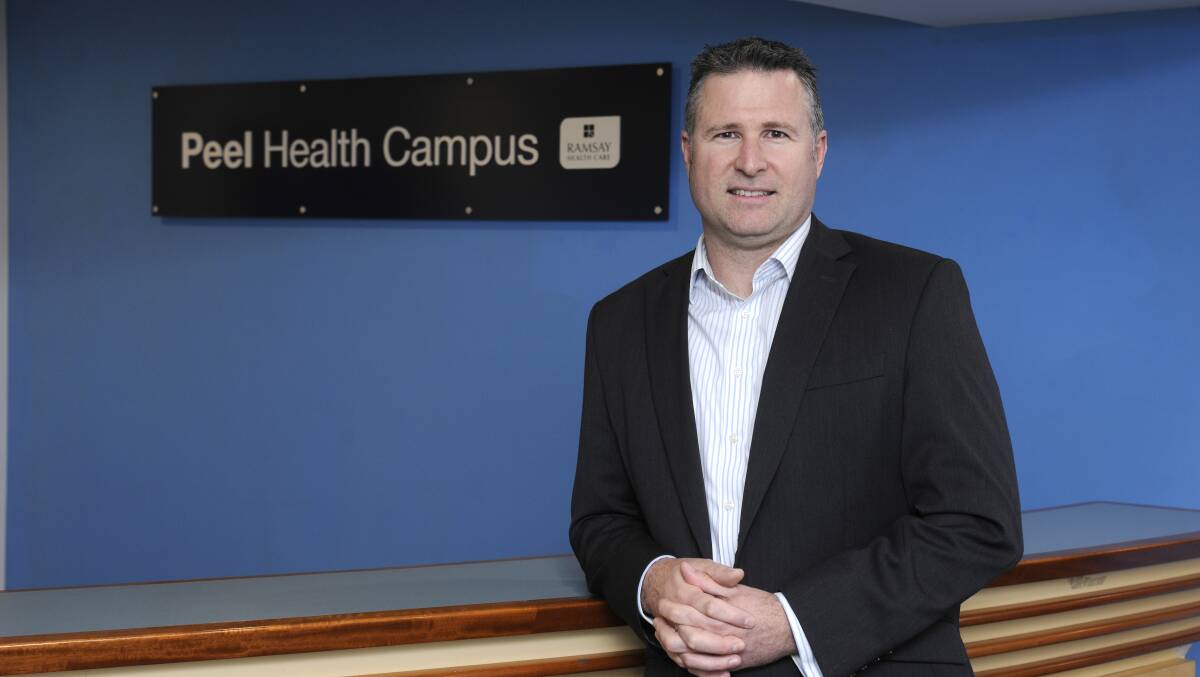 Positive: Peel Health Campus chief Andrew Tome is pleased the hard work of staff is being acknowledged. Photo: Supplied. 