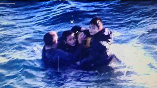New video released of family's harrowing sea rescue : VIDEO