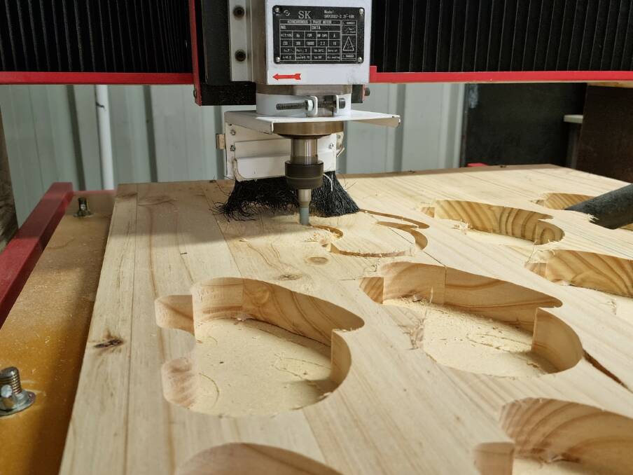 The new CNC router in action. Photo: Supplied.