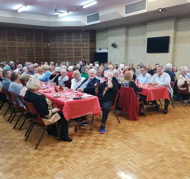 A Jolly good time: There was a full house for the Mandurah Seniors and Community Centre's Christmas in July celebrations. Photo: Supplied.