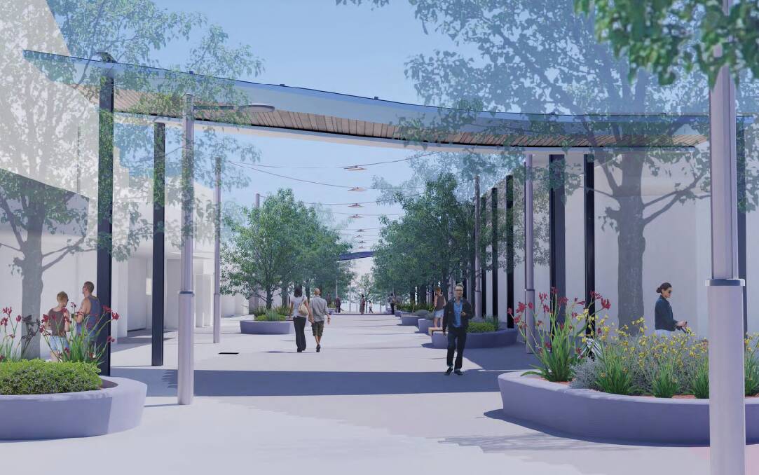 Activation: Design drawing of the finished Smart St mall redevelopment. Image: City of Mandurah.