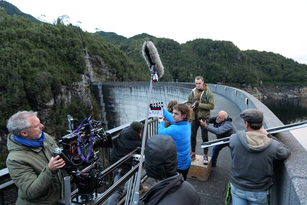ON SET: Production of The Gloaming at the Gordon Dam. Picture: Supplied