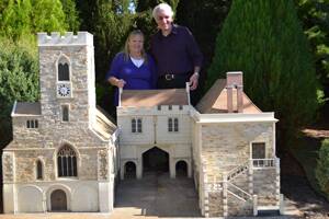 Dianne and Peter Murphy are excited about the opening of the miniature village.