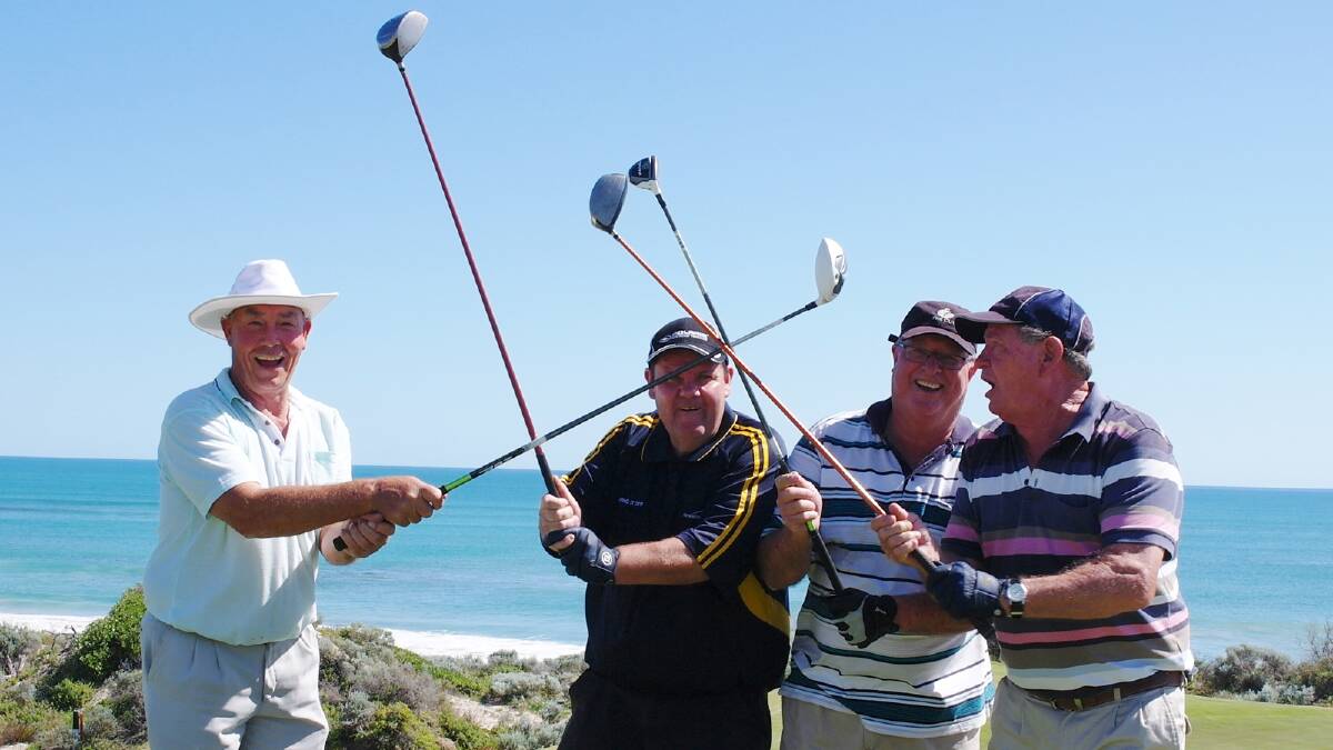 Golfers muck around at the Drummond Golf Day at The Cut.