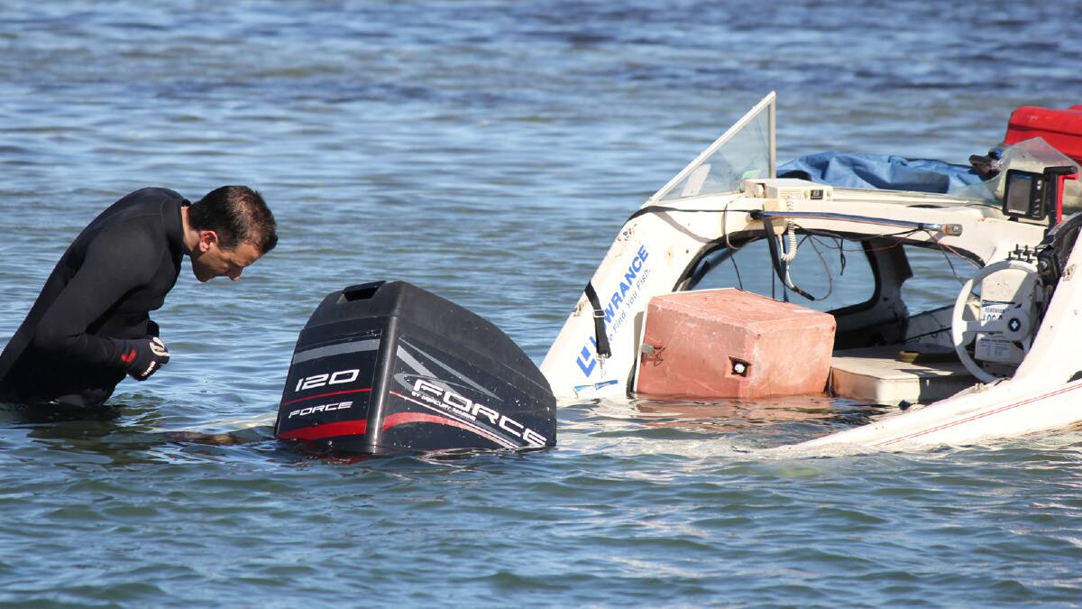 Two men were injured in a boat crash in Mandurah overnight.