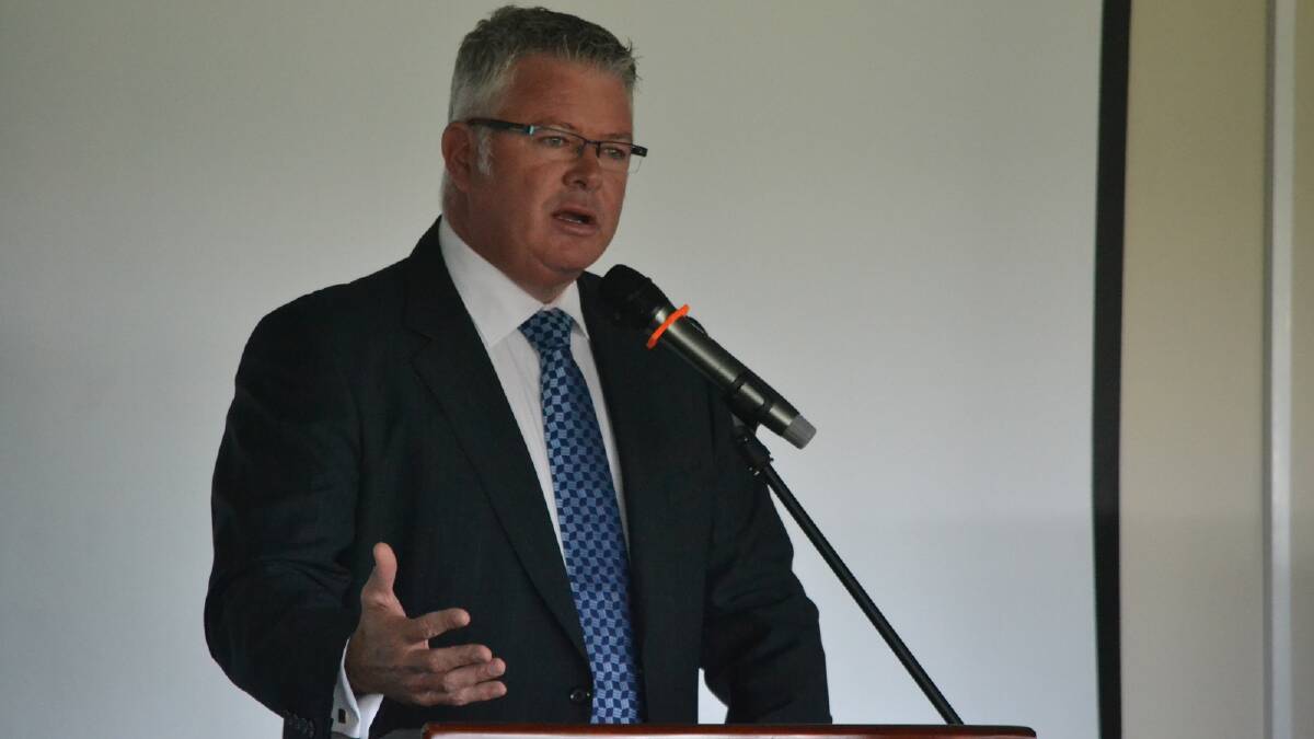 Transport Minister Troy Buswell spoke to locals at a breakfast on Tuesday.