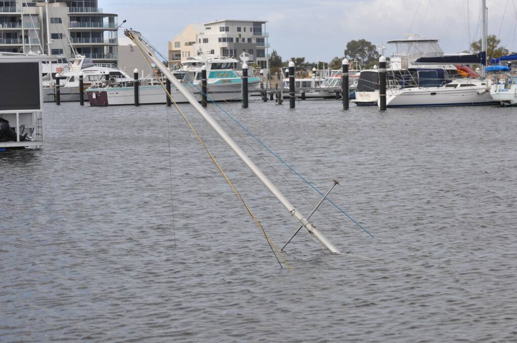 A SUNKEN yacht will be recovered today after coming to grief during preparations for this year’s Club Marine Mandurah Boat Show.