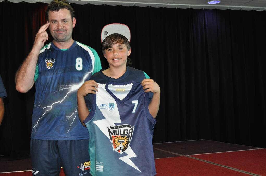 The Peel players were presented with their jumpers on Wednesday night.