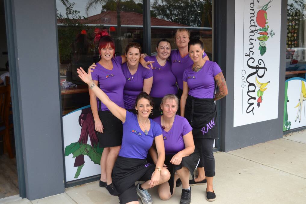 Local resident Kerry Perz and her team opened the doors of Something Raw on Monday. 